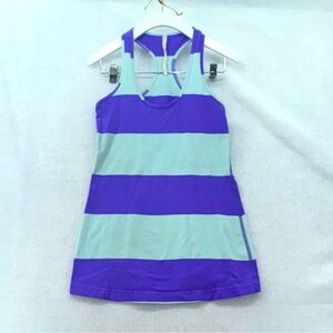 Women’s Lululemon Racerback Hip Length Tank Top Purple & Sea foam Green Small